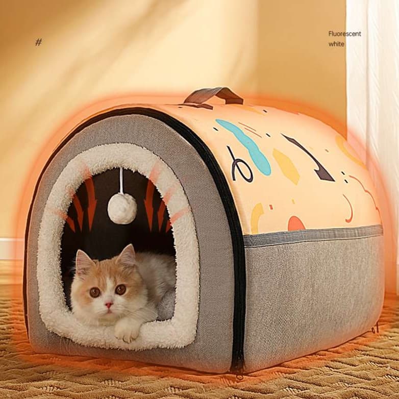 もふもふ安眠ドーム 猫ベッド