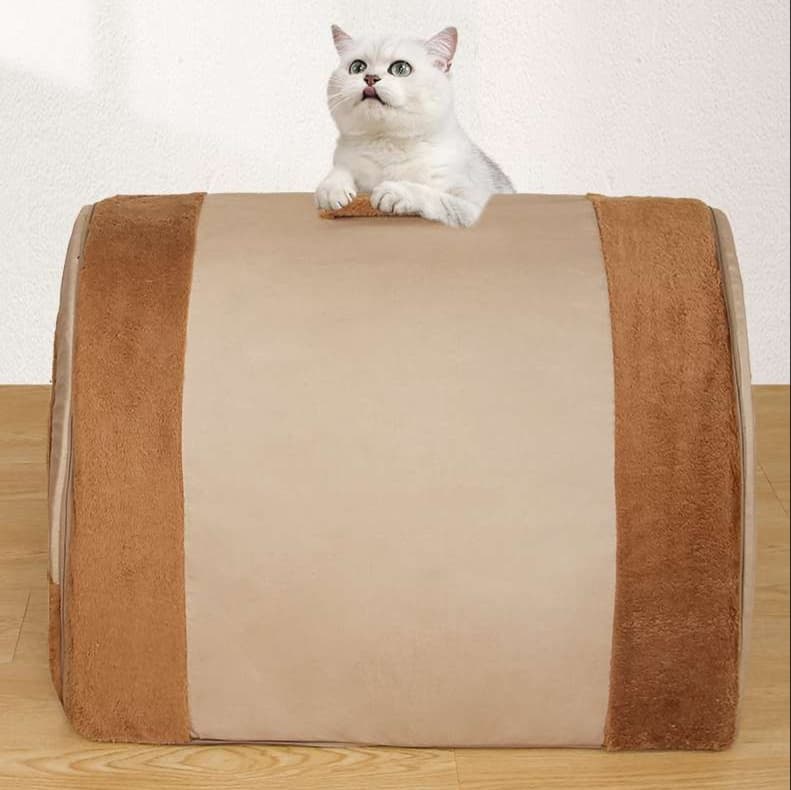 猫ベッド もこもこドーム型ペットハウス