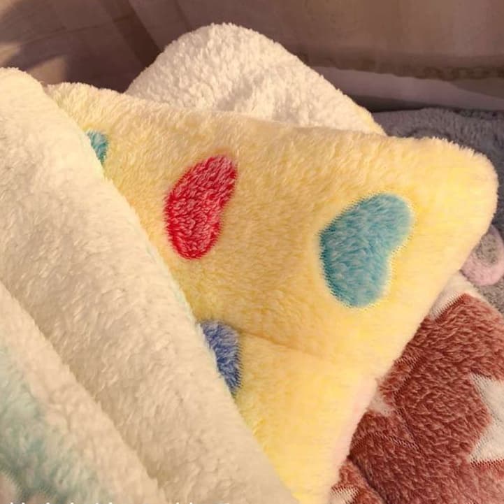 猫ベッド ふわもこ肉球柄ペット用マルチブランケット
