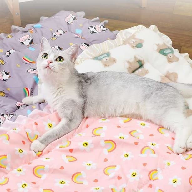 猫ベッド ふわもこ贅沢ペット用ラウンジマット