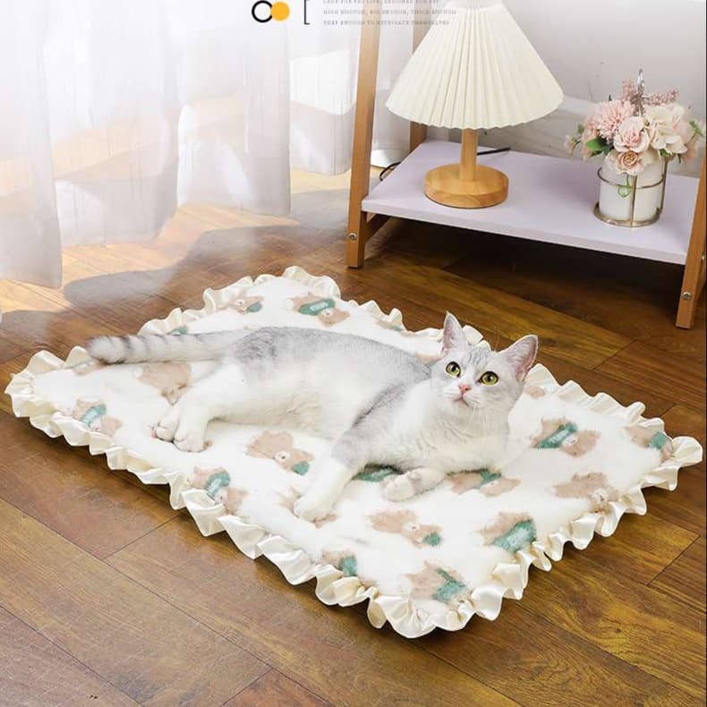 猫ベッド ふわもこ贅沢ペット用ラウンジマット