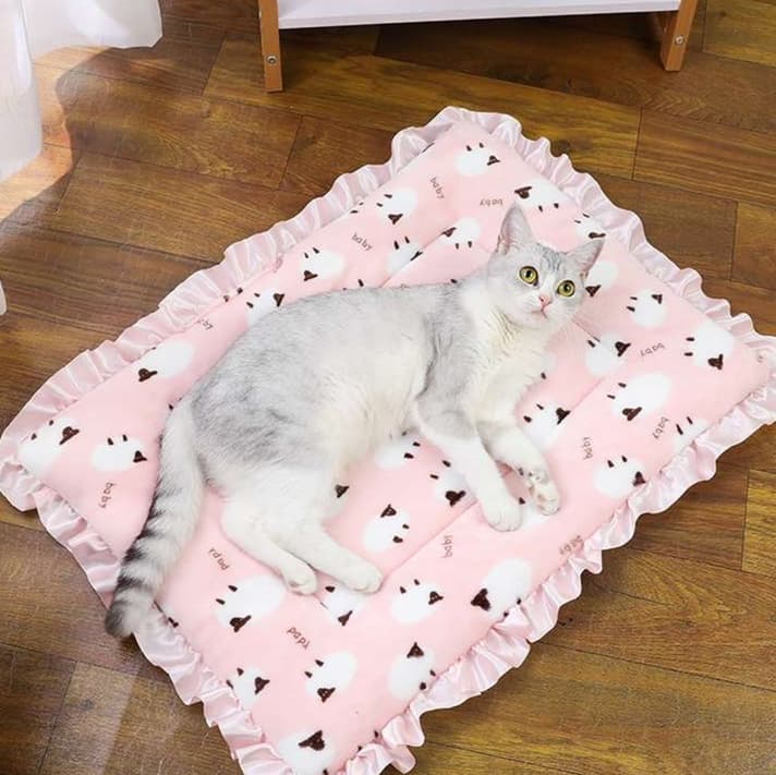 猫ベッド ふわもこ贅沢ペット用ラウンジマット