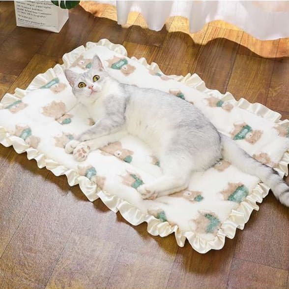 猫ベッド ふわもこ贅沢ペット用ラウンジマット