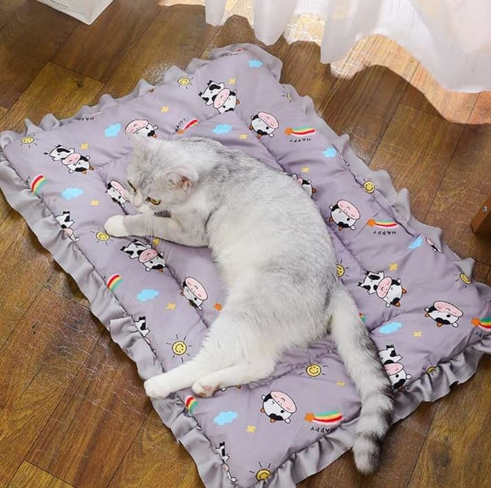 猫ベッド ふわもこ贅沢ペット用ラウンジマット