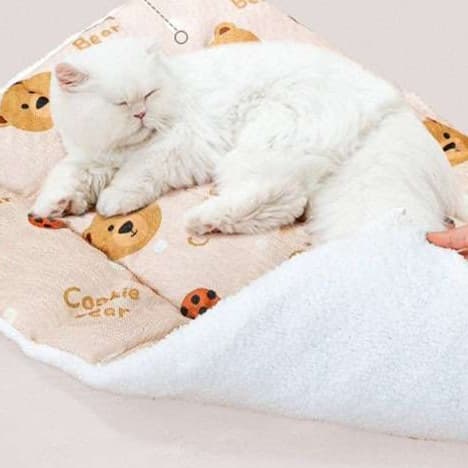 猫ベッド オールシーズン快適ふわもこペット用マット