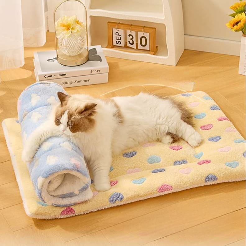 猫ベッド もこもこ冬ぬくぬくペット寝具