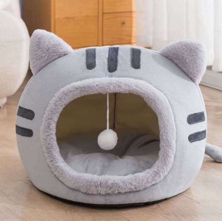 猫ベッド もふもふ猫ハウス 快適ペットベッド
