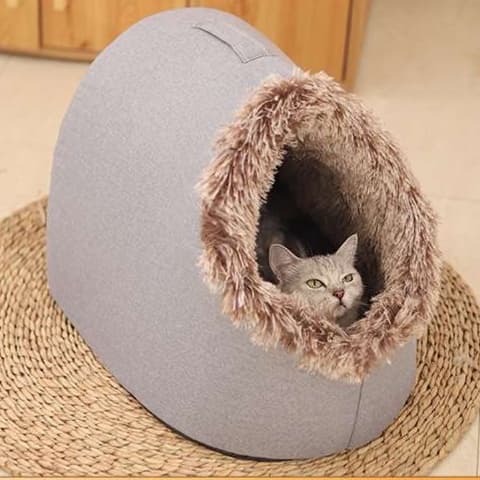 猫ベッド もこもこキャットドーム