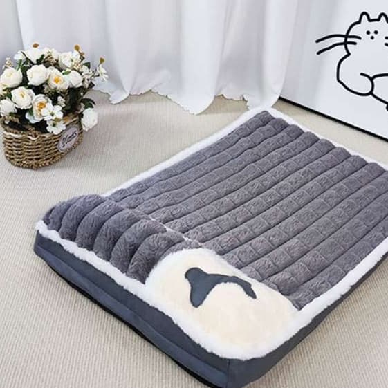 猫ベッド ふかふか包み込む猫犬用リラックスベッド