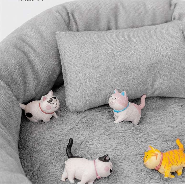 猫ベッド ふわもこ猫ちゃんの極楽ベッド
