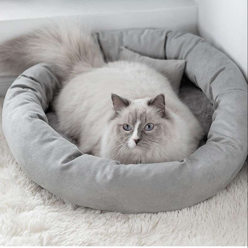 猫ベッド ふわもこ猫ちゃんの極楽ベッド