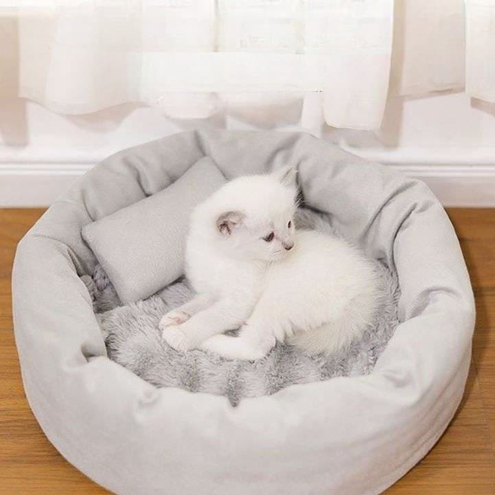 猫ベッド ふわもこ猫ちゃんの極楽ベッド