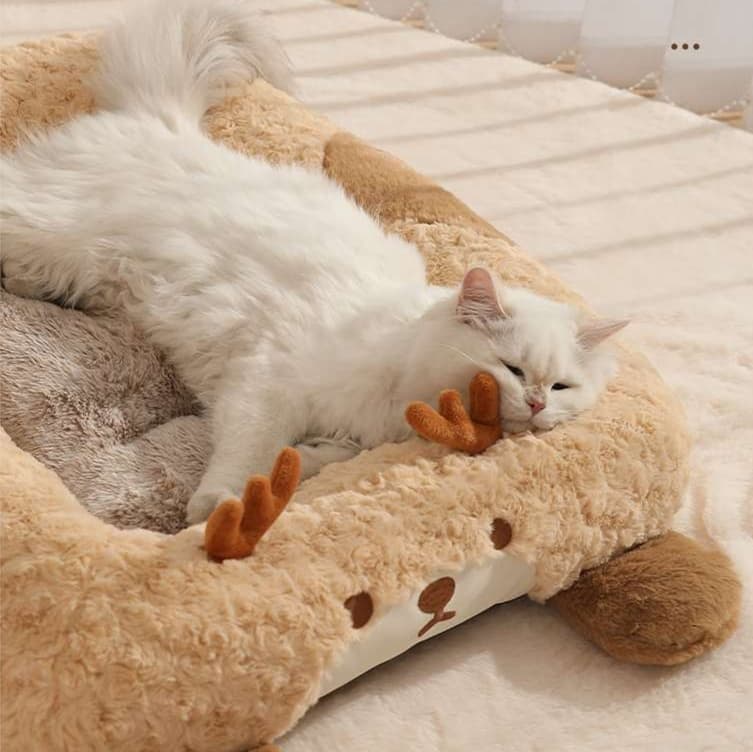 猫ベッド もこもこパンダ型ペットベッド