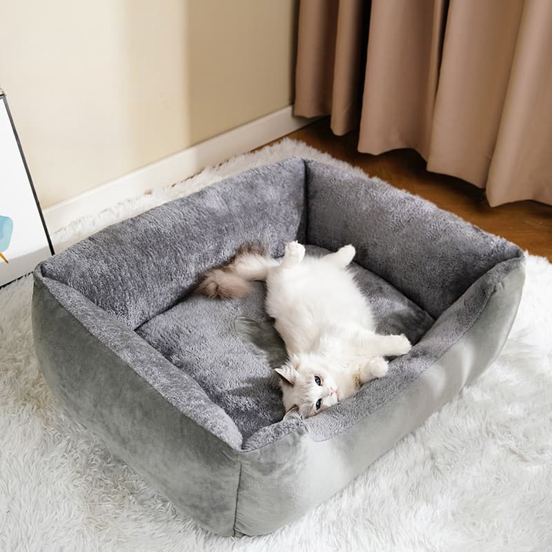 猫ベッド もふもふ冬眠ベッド 猫用ゆったりくつろぎ空間