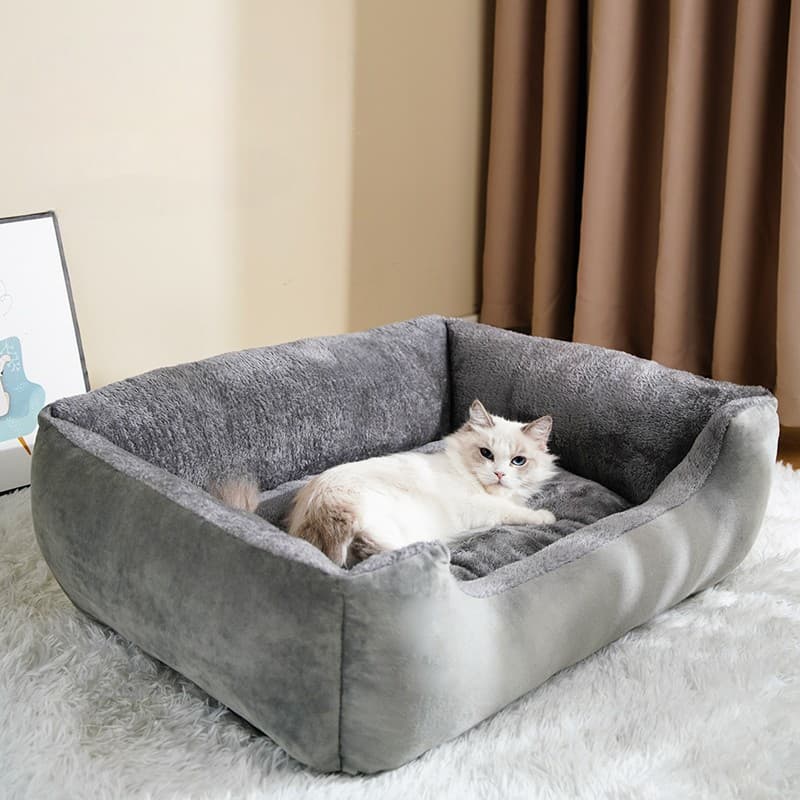 猫ベッド もふもふ冬眠ベッド 猫用ゆったりくつろぎ空間