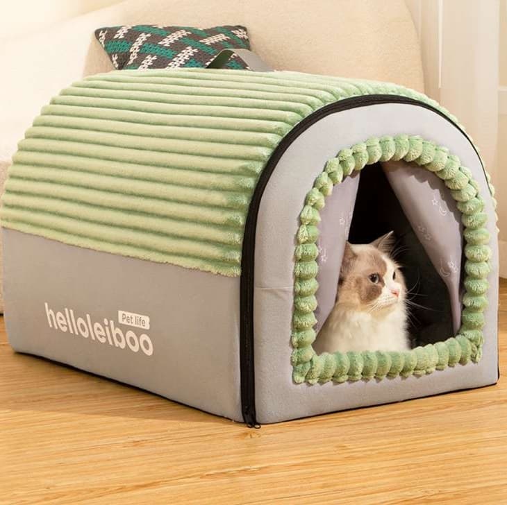 猫ベッド もこもこぬくぬく猫ハウス