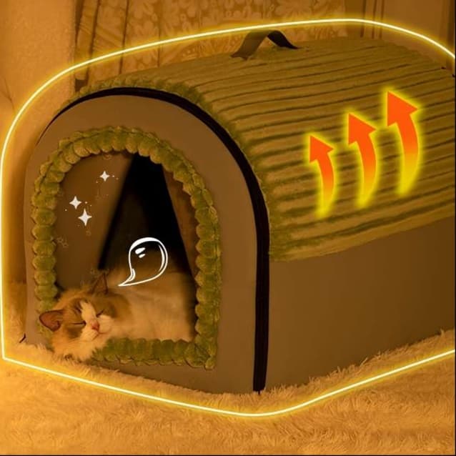猫ベッド もこもこぬくぬく猫ハウス