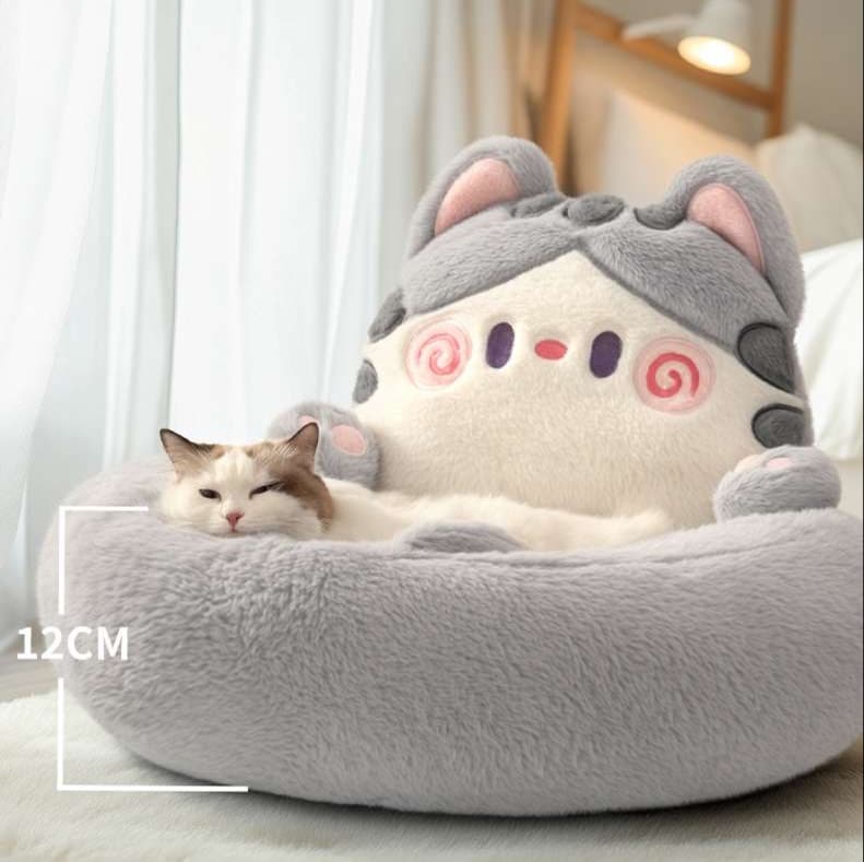猫ベッド もふもふ猫ハウス 癒しのキャットベッド