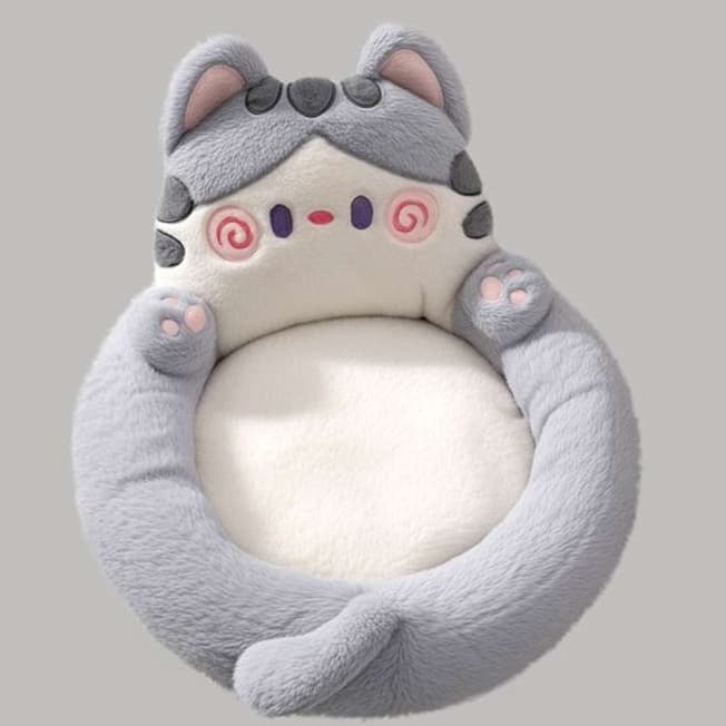 猫ベッド もふもふ猫ハウス 癒しのキャットベッド