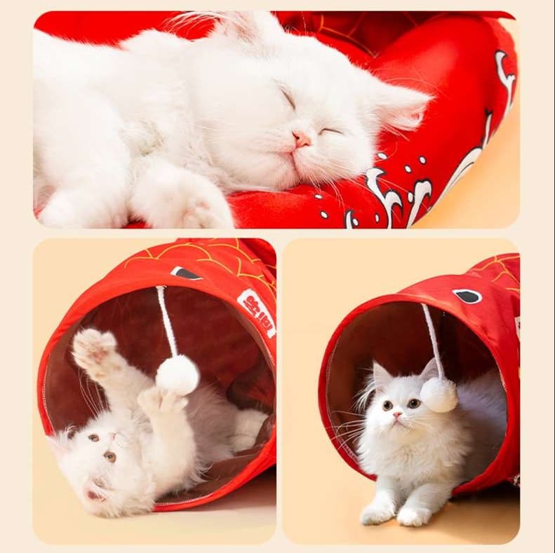 猫ベッド めでたい金魚デザイン 快適ペットベッド