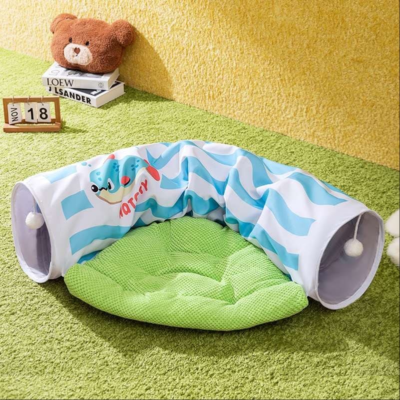 猫ベッド ふわもこ涼風キャットトンネル