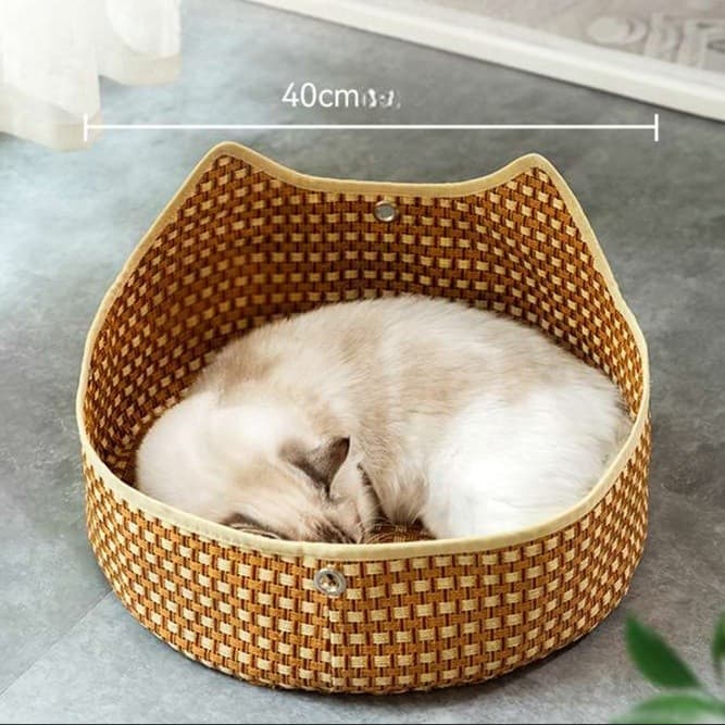 猫ベッド 藤かご猫ハンモック