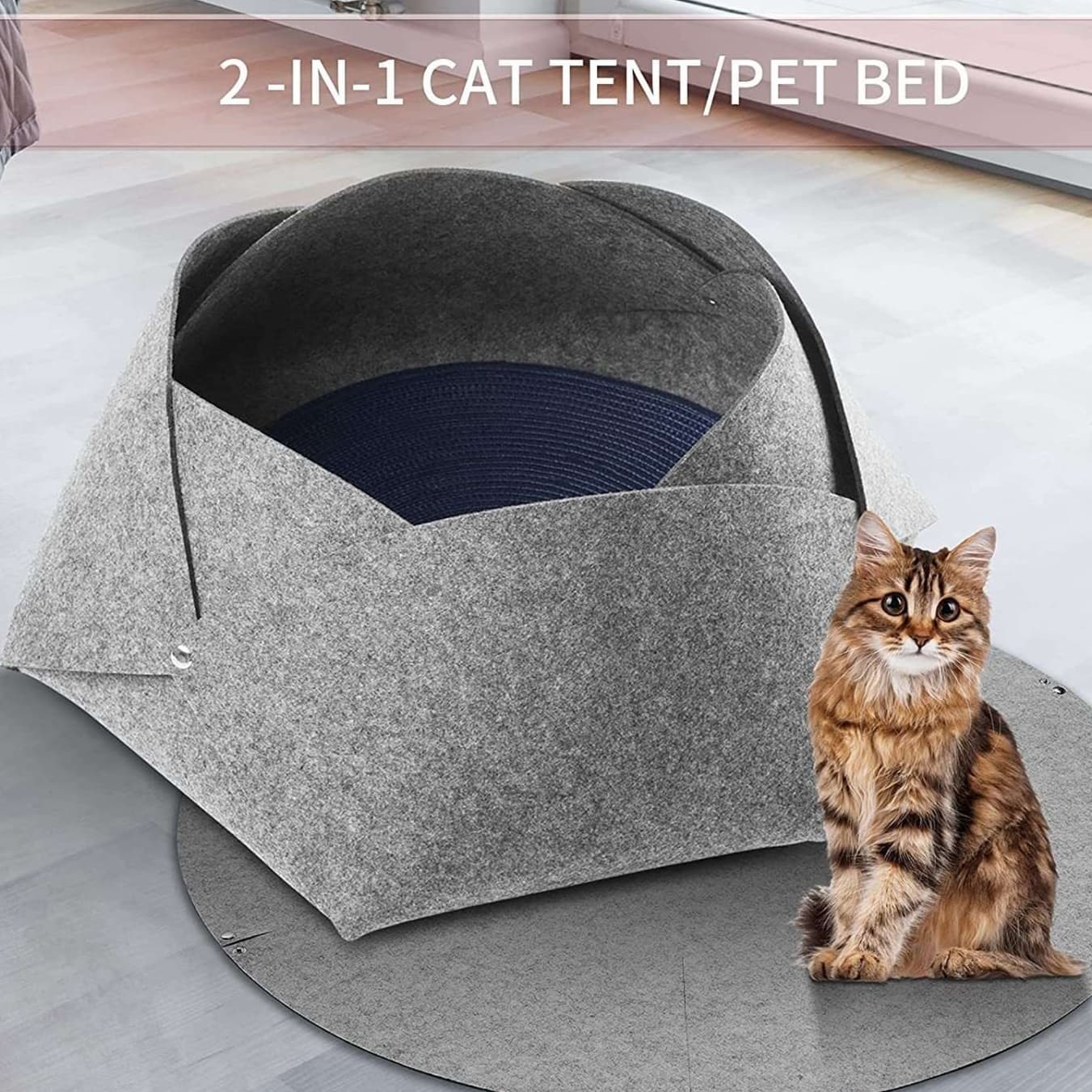 猫ベッド オシャレ猫のための折り紙風ベッド