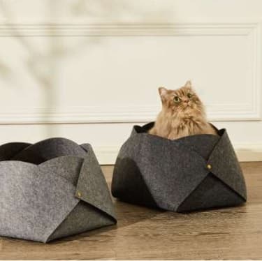 猫ベッド オシャレ猫のための折り紙風ベッド