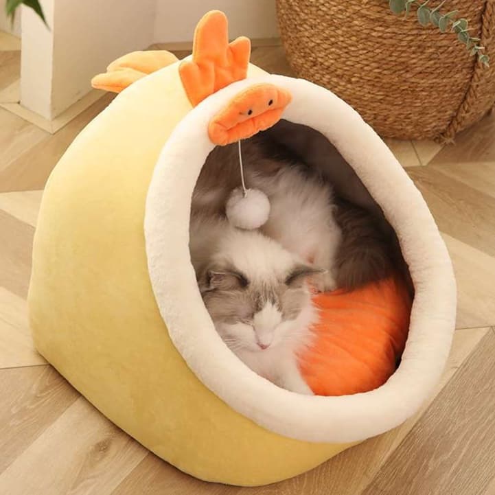 もこもこユニコーン猫ベッド