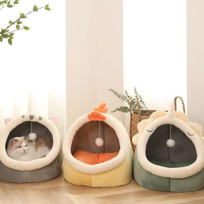 もこもこユニコーン猫ベッド