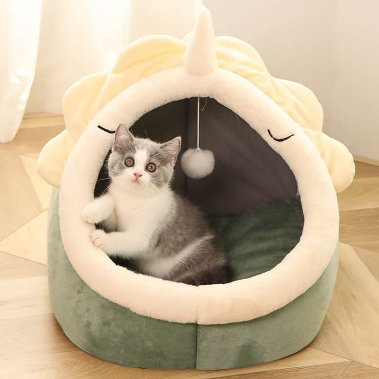 もこもこユニコーン猫ベッド