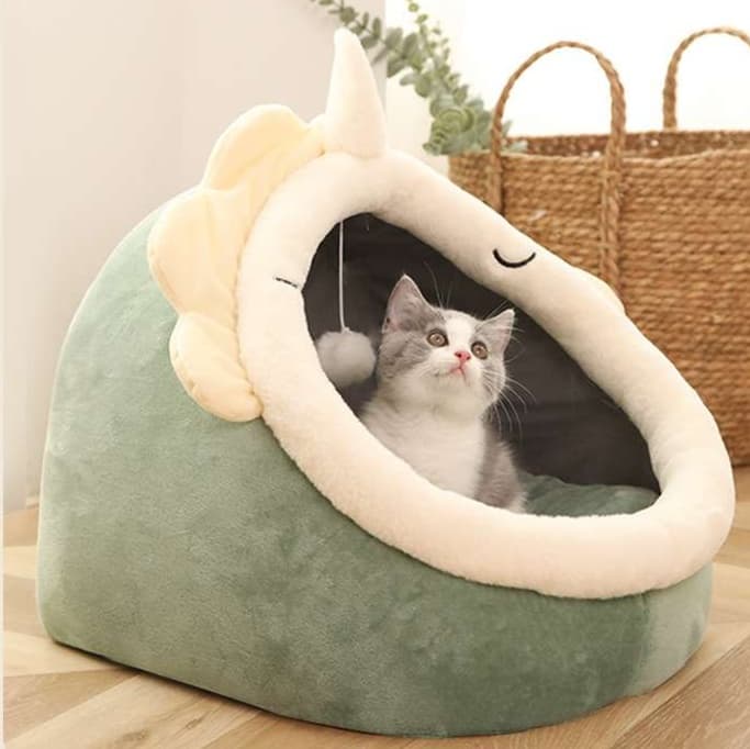 もこもこユニコーン猫ベッド