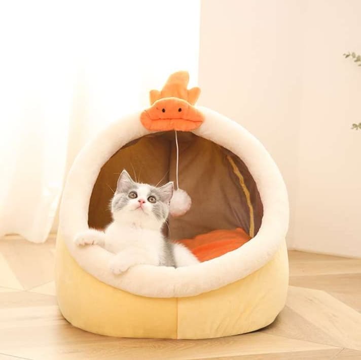 もこもこユニコーン猫ベッド
