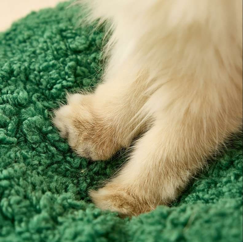 猫ベッド もこもこリースベッド