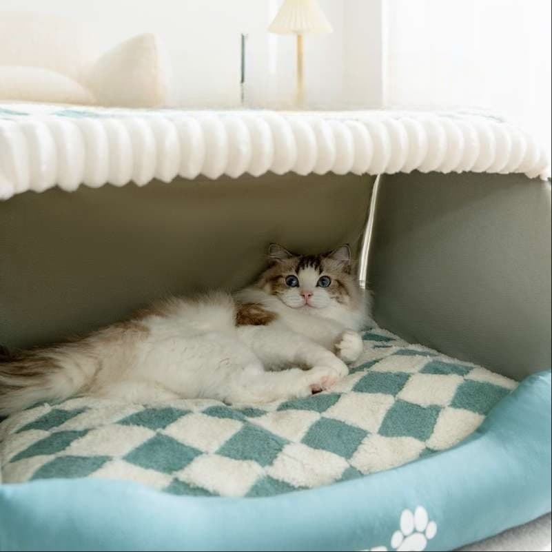 猫ベッド ふわもこ包み込む猫ハウス