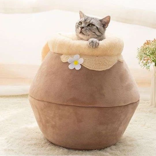 猫ベッド もこもこ温泉猫ハウス