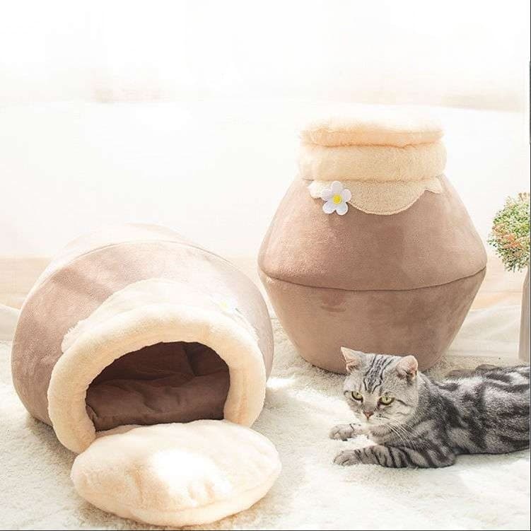 猫ベッド もこもこ温泉猫ハウス