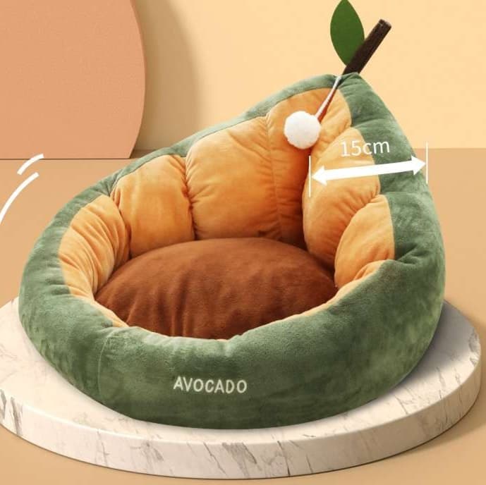 猫ベッド フルーツモチーフの猫用ぬくぬくベッド