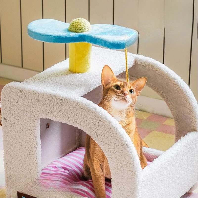 猫ベッド もふもふ猫ハウス オールシーズンタイプ