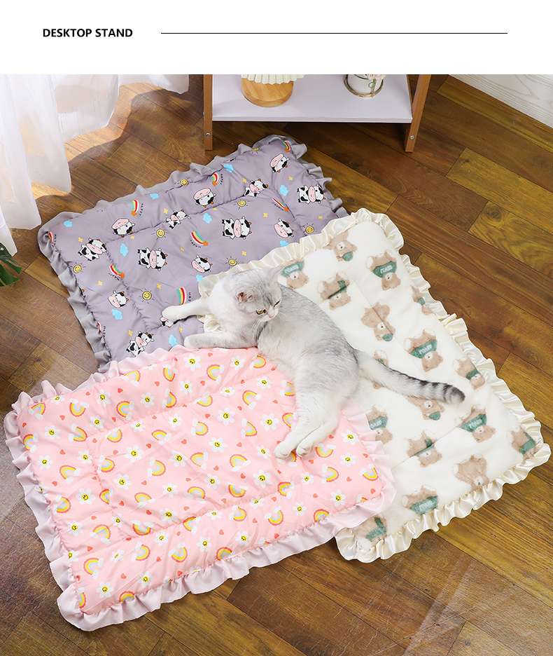 猫ベッド ふわもこ贅沢ペット用ラウンジマット