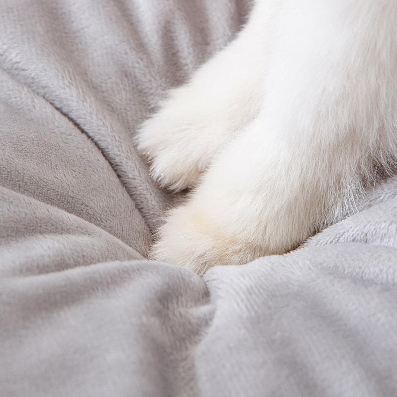 猫ベッド もこもこくまさん包み込みベッド
