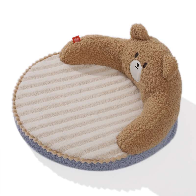 猫ベッド もこもこクマさん抱っこベッド