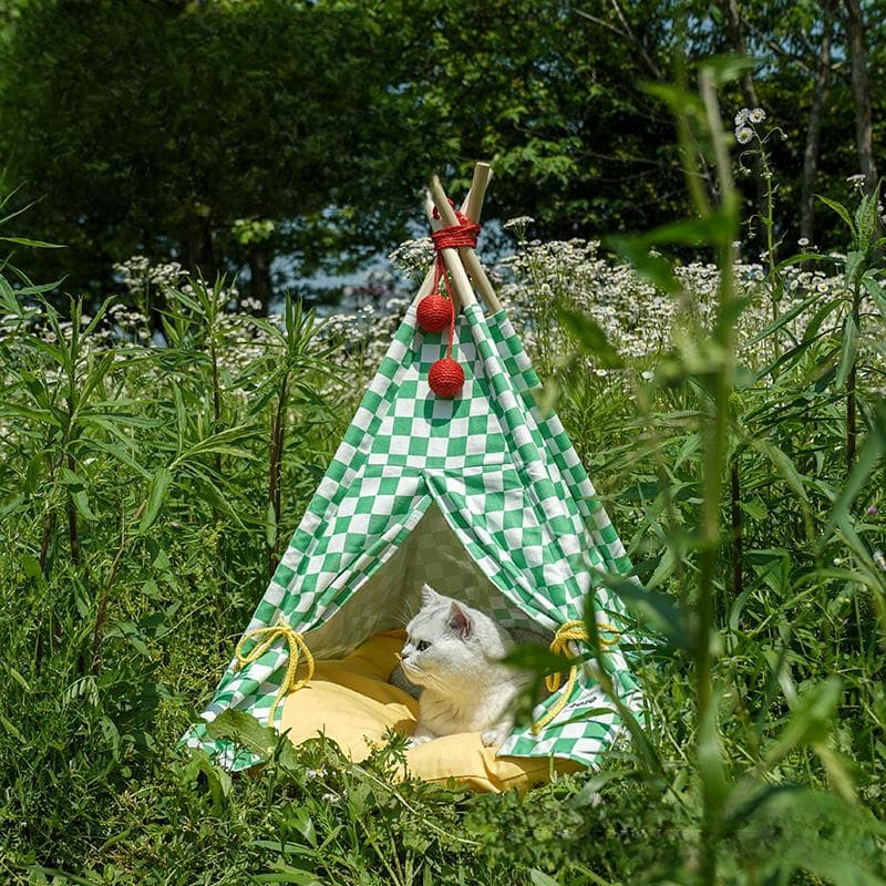 猫ベッド ふわもこテントハウス