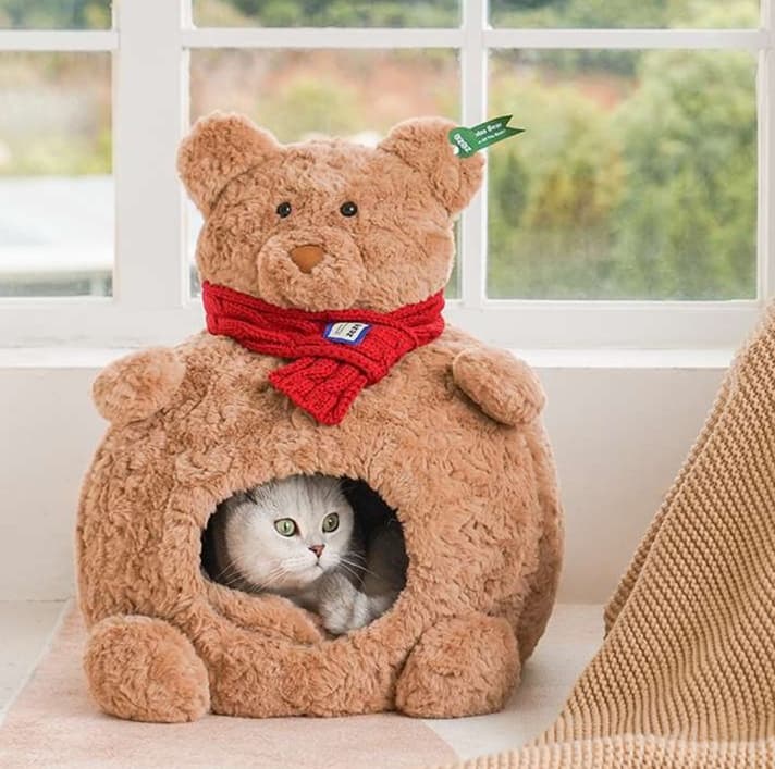 猫ベッド くまさんの抱っこベッド